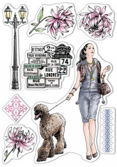 Clear Stamp Set - Walk in Paris