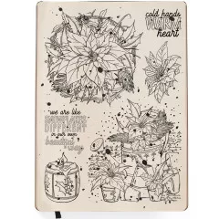 Clear Stamp Set - Poinsettia