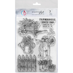 Clear Stamp Set - Puppy garden