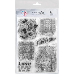 Clear Stamp Set - The Flower Shop - Floral Elegance