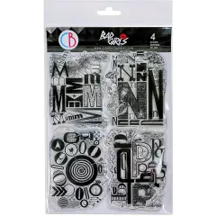 Clear Stamp Set - Design MNOP Letters