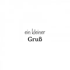 Stempel - ein kleiner Gruß