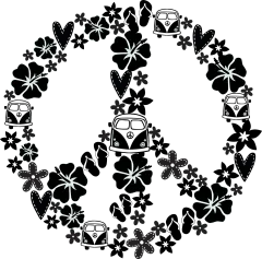 Stempel - Peace Zeichen