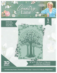 3D Embossing Folder - Country Lane Grand Oak