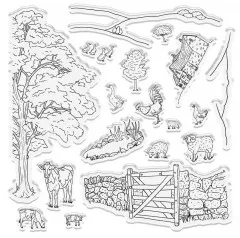 Clear Stamps - Country Lane Idyllic Meadow