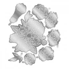 Metal Die - Caring Thoughts Floral Decoupage Set 1