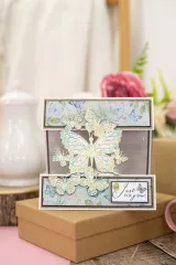 Clear Stamps - Vintage Butterflies Butterfly Kisses