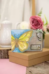 Clear Stamps and Metal Die - Vintage Butterflies Monarch