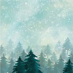 Watercolour Christmas 6x6 Paper Pad