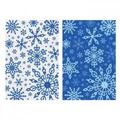 3D Embossing Folder - Winters Sparkle Frosty Blizzard