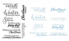 Clear Stamps - Winters Sparkle Winter Holiday Wishes