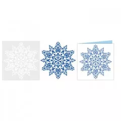 Stencil - Winters Sparkle Delicate Snowflake