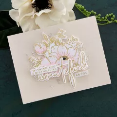 Spellbinders Etched Dies - Wonderful Script Sentiments