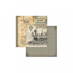 Stamperia 2-seitiges 12x12 Designpapier - Voyages Fantastiques S