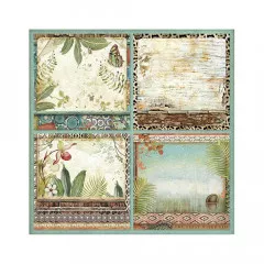 Stamperia 2-seitiges 12x12 Designpapier - Amazonia Cards