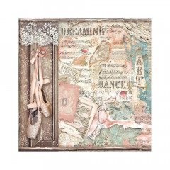 Stamperia 2-seitiges 12x12 Designpapier - Passion Ballet Shoes