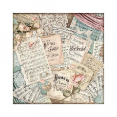 Stamperia 2-seitiges 12x12 Designpapier - Passion Scores