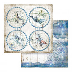 Stamperia 2-seitiges 12x12 Designpapier - Romantic Sea Dream Rou