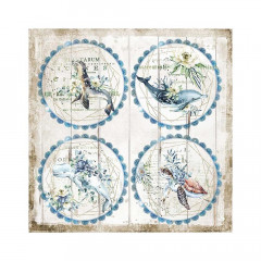 Stamperia 2-seitiges 12x12 Designpapier - Romantic Sea Dream Rou