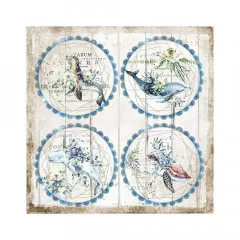 Stamperia 2-seitiges 12x12 Designpapier - Romantic Sea Dream Rou