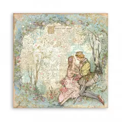 Stamperia 2-seitiges 12x12 Designpapier - Sleeping Beauty Lovers