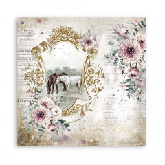 Stamperia 2-seitiges 12x12 Designpapier - Romantic Horses Lake