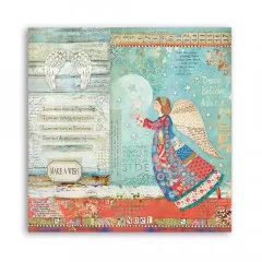 Stamperia 2-seitiges 12x12 Designpapier - Christmas Patchwork An