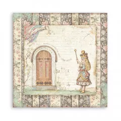 Stamperia 2-seitiges 12x12 Designpapier - Alice Door