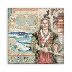 Stamperia 2-seitiges 12x12 Designpapier - Sir Vagabond in Japan 