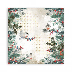 Stamperia 2-seitiges 12x12 Designpapier - Romantic Christmas Bir