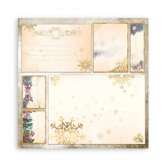 Stamperia 2-seitiges 12x12 Designpapier - Romantic Christmas Car