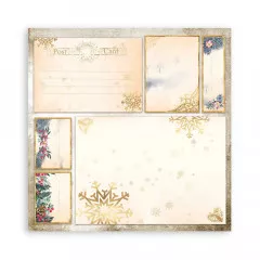 Stamperia 2-seitiges 12x12 Designpapier - Romantic Christmas Car