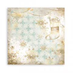 Stamperia 2-seitiges 12x12 Designpapier - Romantic Christmas Soc