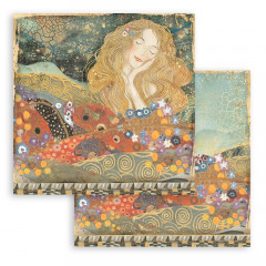 Stamperia 2-seitiges 12x12 Designpapier - Klimt from the Beethov