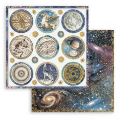 Stamperia 2-seitiges 12x12 Designpapier - Cosmos Infinity rounds