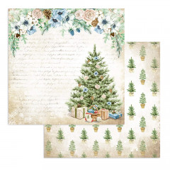 Stamperia 2-seitiges 12x12 Designpapier - Romantic Cozy winter C