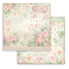 Stamperia 2-seitiges 12x12 Designpapier - Rose Parfum le jardin