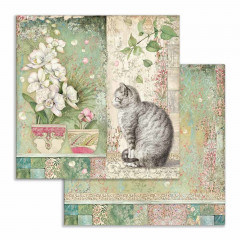 Orchids and Cats 12x12 Paper Pack