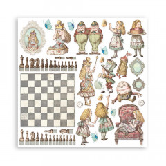 Alice through the looking glass 8x8 Paper Pack