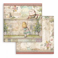 Maxi Alice in Wonderland and looking glass 12x12 Paper Pack