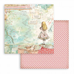 Maxi Alice in Wonderland and looking glass 12x12 Paper Pack