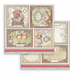 Maxi Alice in Wonderland and looking glass 12x12 Paper Pack