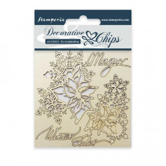 Stamperia Decorative Chips - Magic Winter Tales