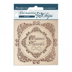 Stamperia Decorative Chips - Romantic Garden House Frames