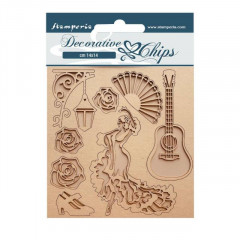 Stamperia Decorative Chips - Desire Dancer