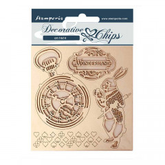 Stamperia Decorative Chips - Alice in wonderland