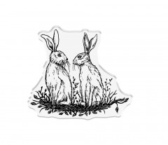 Clear Stamps and Cutting Die - Sheena Douglass - Bella Luna -  Hares Tale