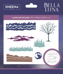 Sheena Crafts Stencil, Bella Luna - Landscape Builder