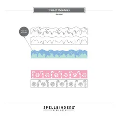 Spellbinders Etched Dies - Candy Christmas - Sweet Borders by Stamperia