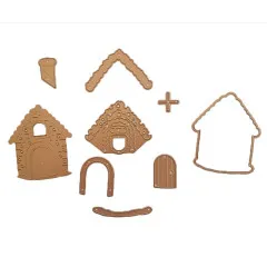 Spellbinders Etched Dies - Candy Christmas - Gingerbread House by Stamperia